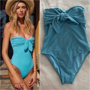 NWOT - Ellejay Blue One Piece Swimsuit